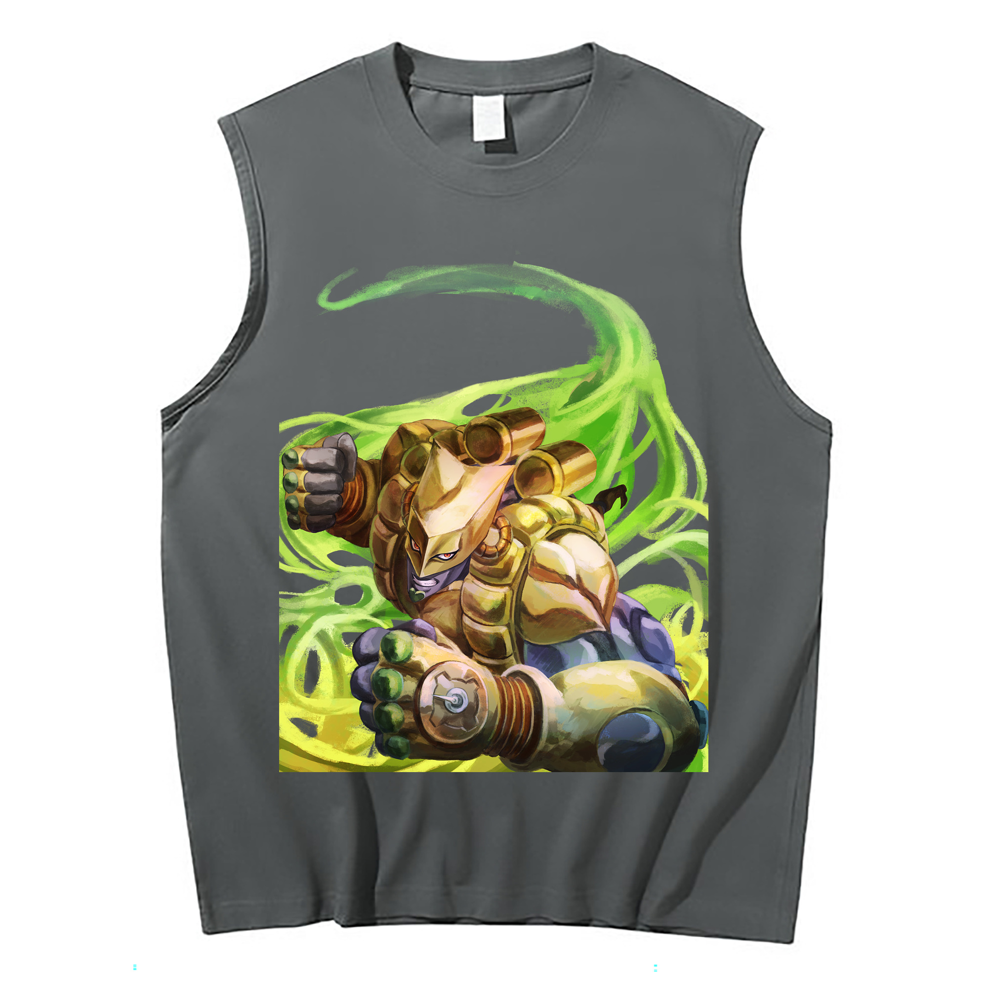 （画像用） ジョジョの奇妙な冒険 ディオ?ブランドー JoJo's Bizarre Adventure Dio Brando コットン100％タンクトップ（フロントプリント）